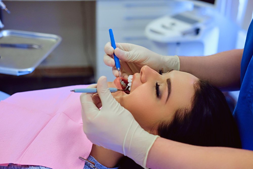 Dental examination at our clinic
