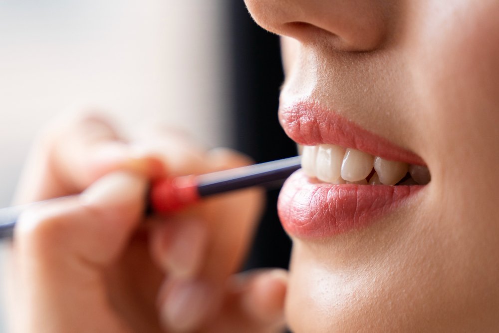 Healthy smile close-up